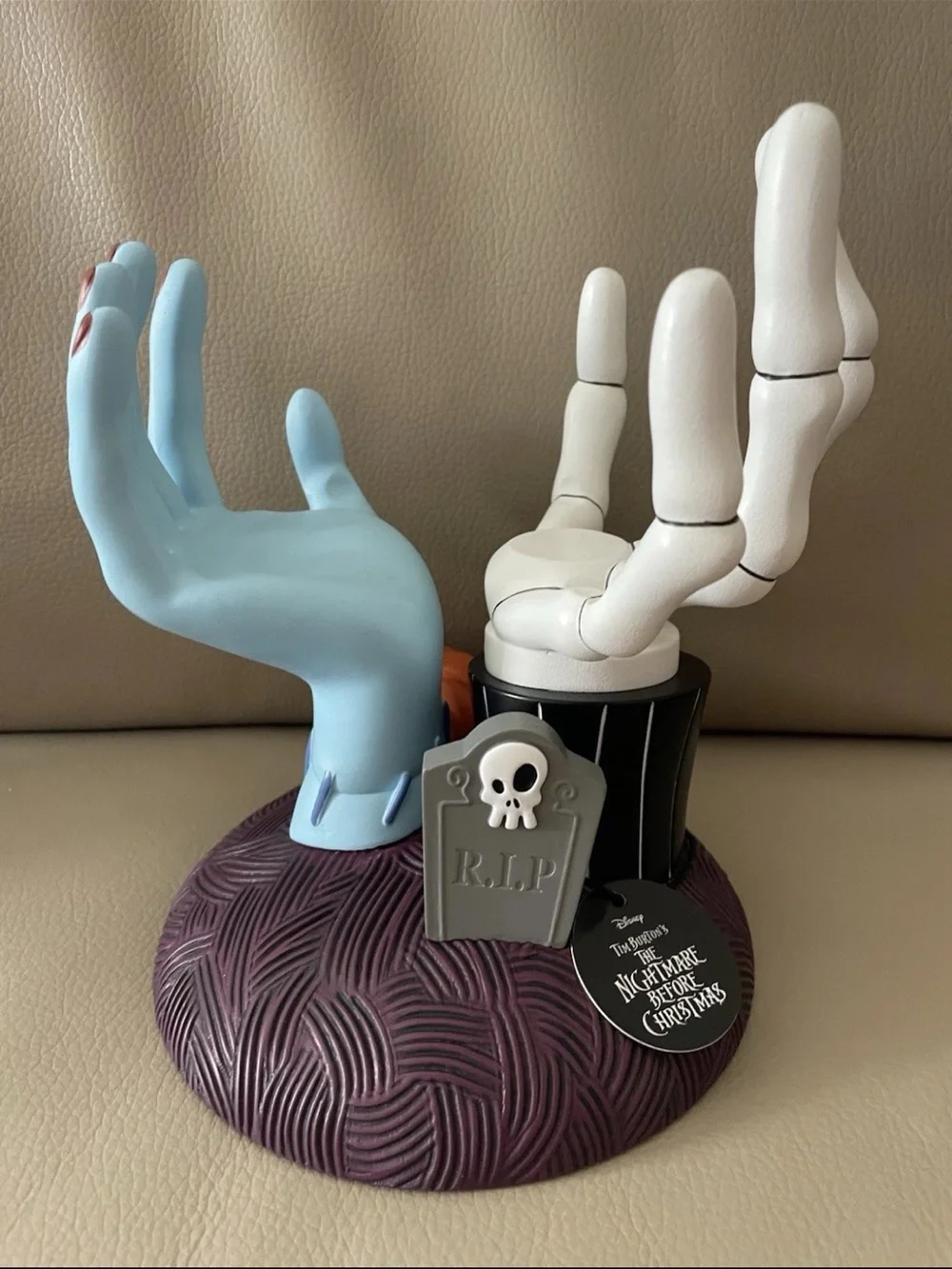 BATH BODY WORKS DISNEY NIGHTMARE BEFORE CHRISTMAS CANDLE HOLDER JACK AND SALLY